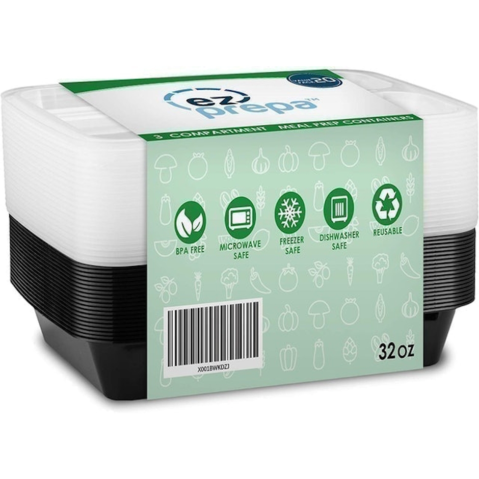 EZ Prepa Compartment Meal Prep Containers Image 3