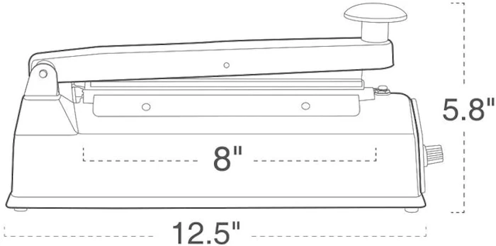 Metronic 8 Inch Impulse Bag Sealer Image 2