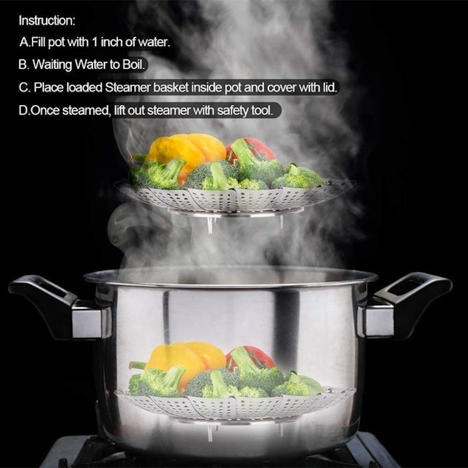 Sayfine Vegetable Steamer Basket Image 2