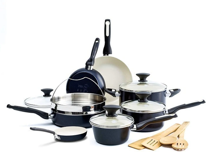 GreenPan Nonstick Cookware Pots and Pans Set Image 1