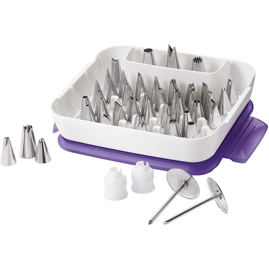 Wilton 55-Piece Cake Supply Master Decorating Tip Set Image 1