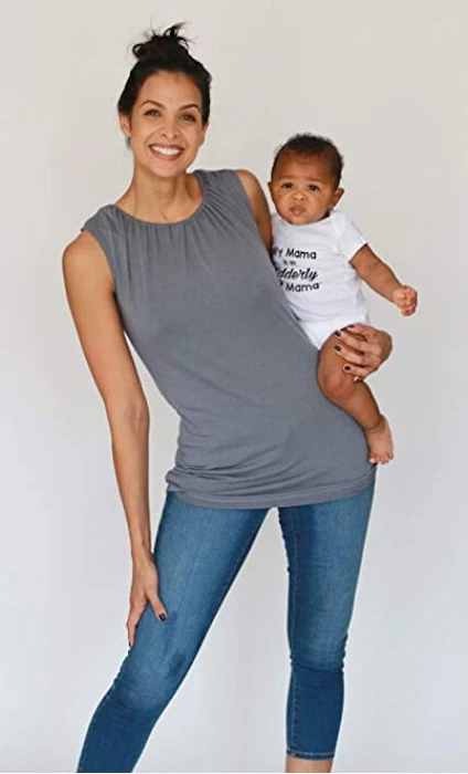 Udderly Hot Mama Taylor Maternity/Nursing Tank Top Image 1