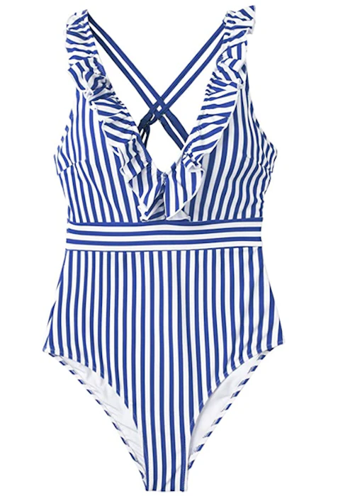 Cupshe V Neck One Piece Swimsuit Image 2