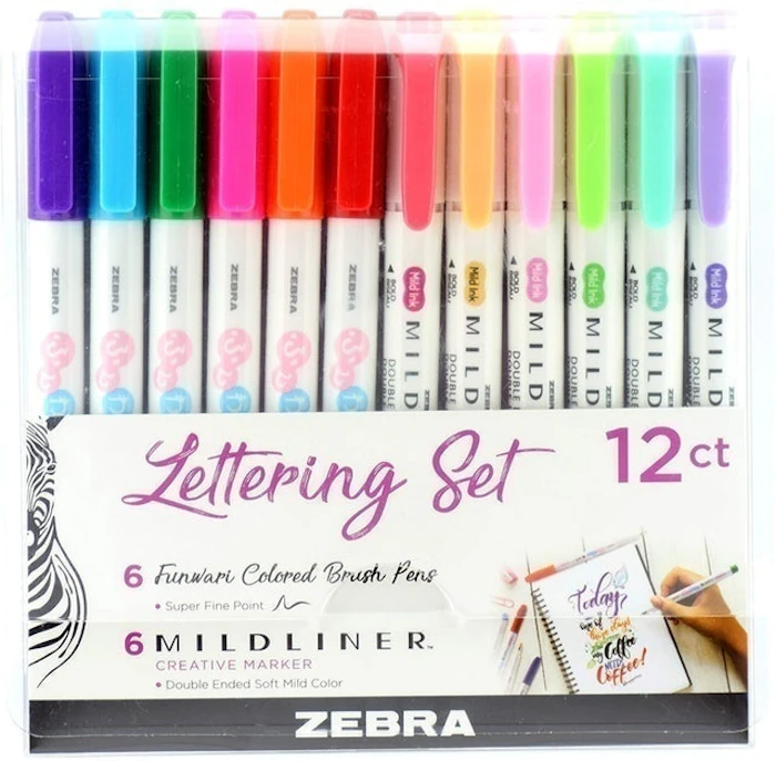 Zebra Pen Lettering Set Image 1