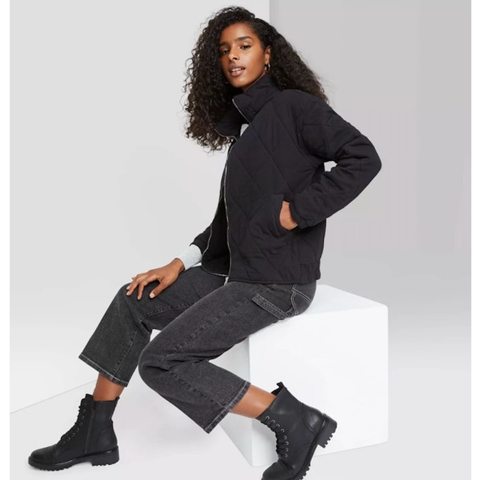 Wild Fable Women's Quilted Jacket Image 2