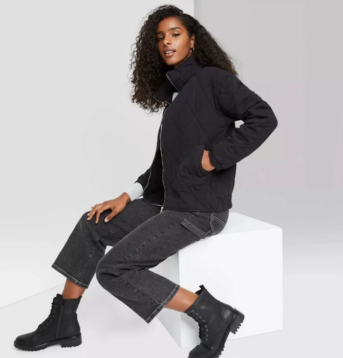 Wild Fable Women's Quilted Jacket Image 2