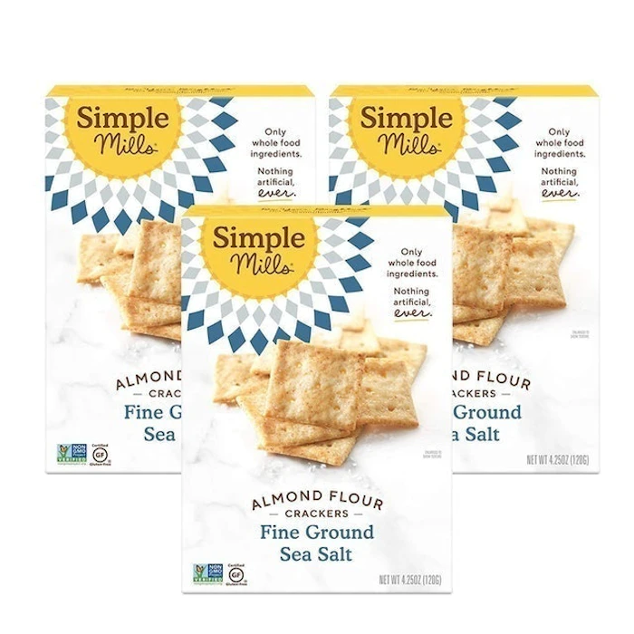 Simple Mills Fine Sea Salt Almond Flour Crackers Image 1