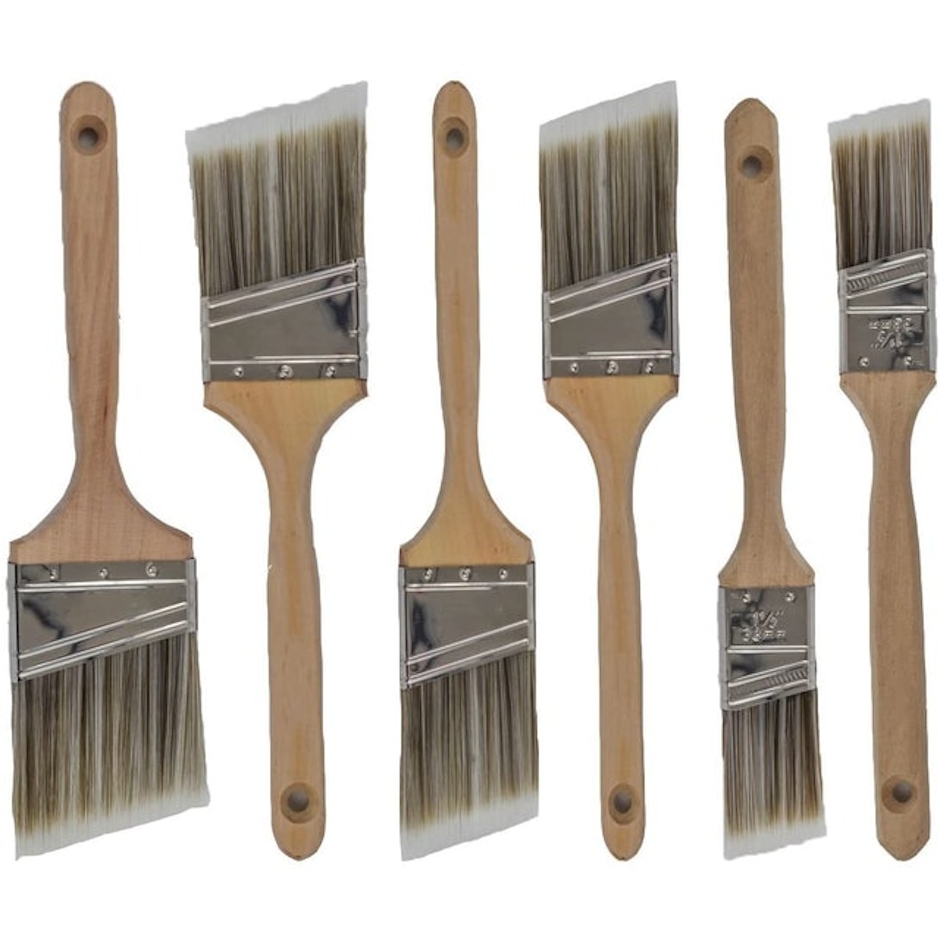 Pro Grade Variety Angle Paint Brushes Image 1