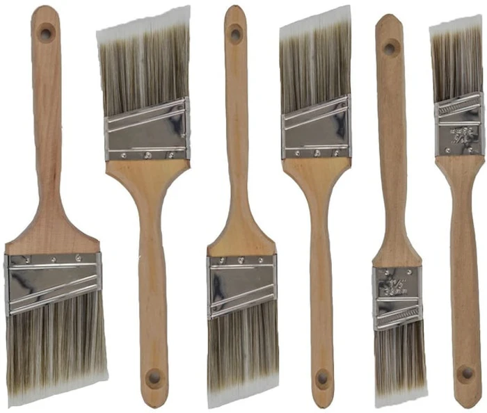 Pro Grade Variety Angle Paint Brushes Image 1