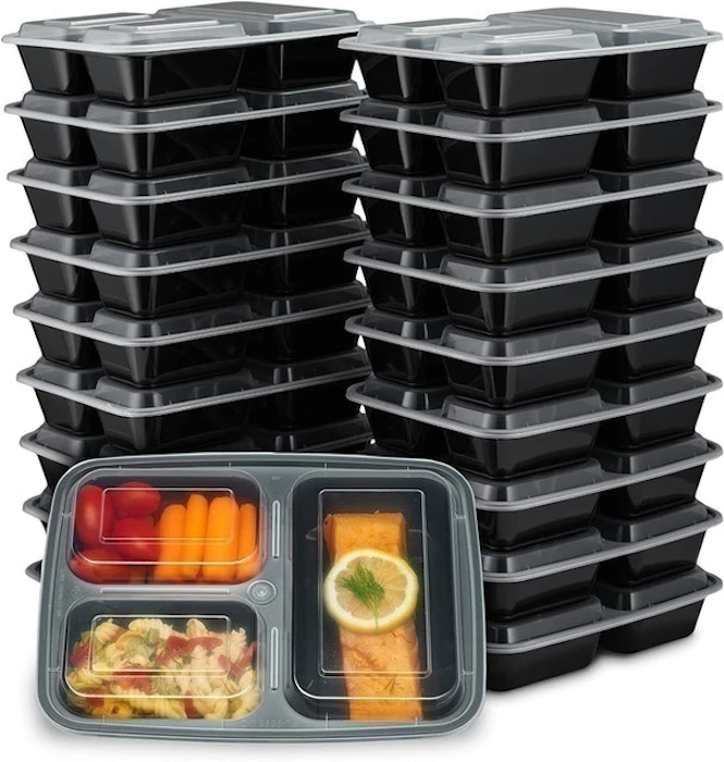 EZ Prepa Compartment Meal Prep Containers Image 1