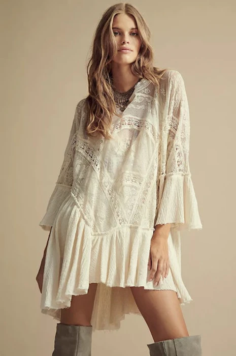 Free People Layered In Lace Swing Dress Image 1