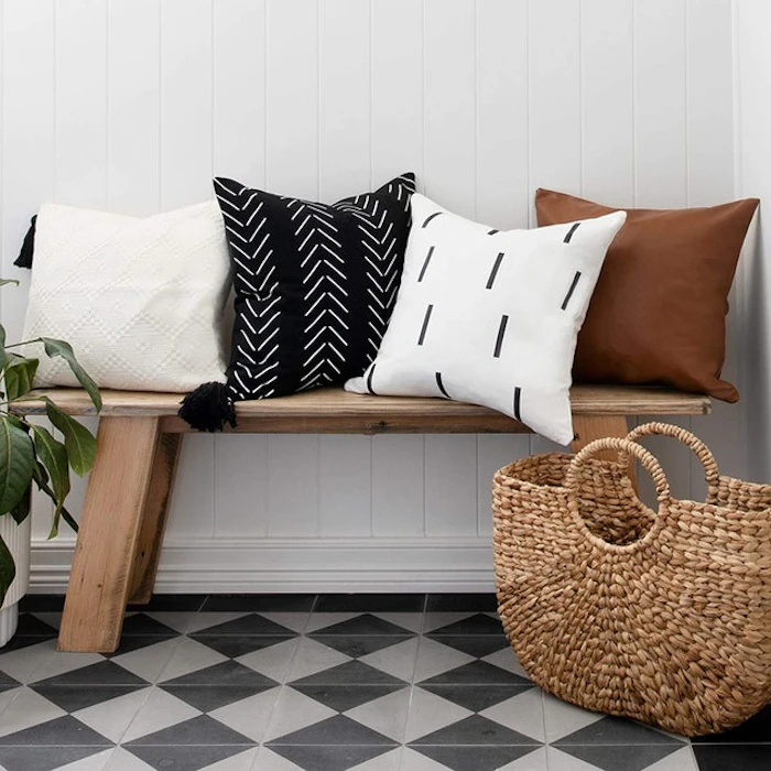Inspired Ivory Farmhouse Throw Pillow Covers Image 1