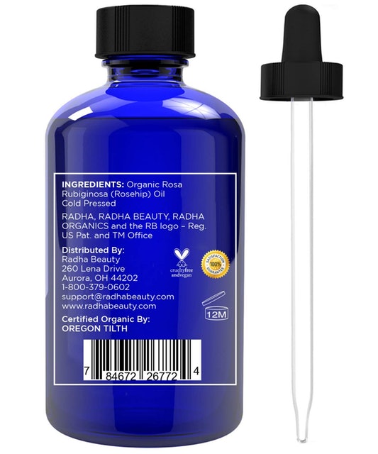 Radha Beauty Organic Cold Pressed Rosehip Oil Image 3