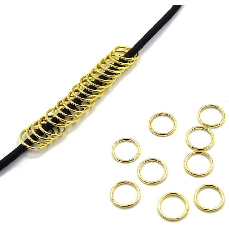 Grosun 10mm Gold Open Jump Rings Image 2