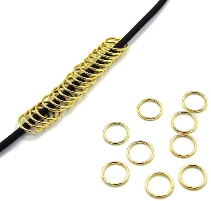 Grosun 10mm Gold Open Jump Rings Image 2