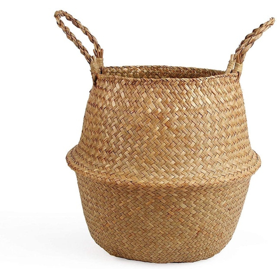BlueMake Woven Seagrass Belly Basket Image 1