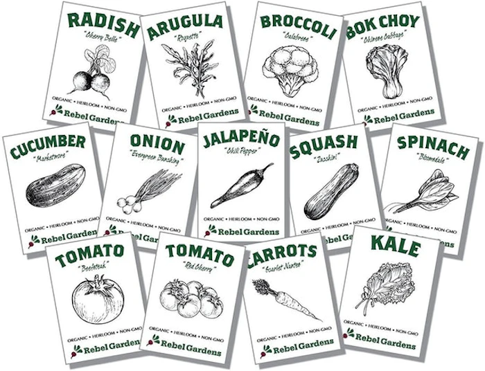Rebel Gardens Heirloom Vegetable Seeds Image 1