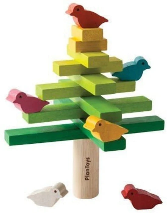 PlanToys Wooden Balancing Tree Learning Toy Image 1