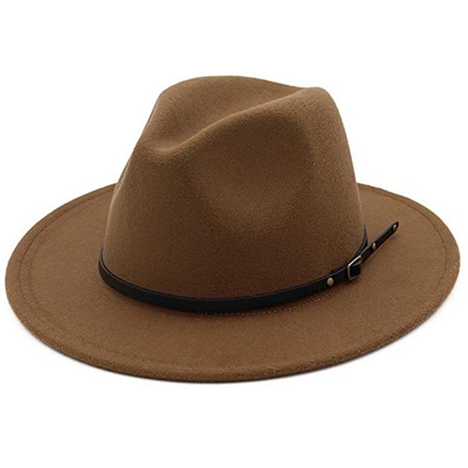 Lisianthus Women's Belt Buckle Fedora Hat Image 1