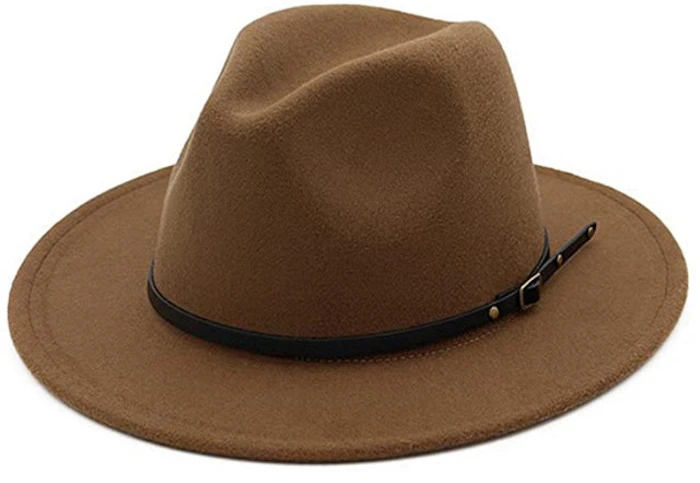 Lisianthus Women's Belt Buckle Fedora Hat Image 1