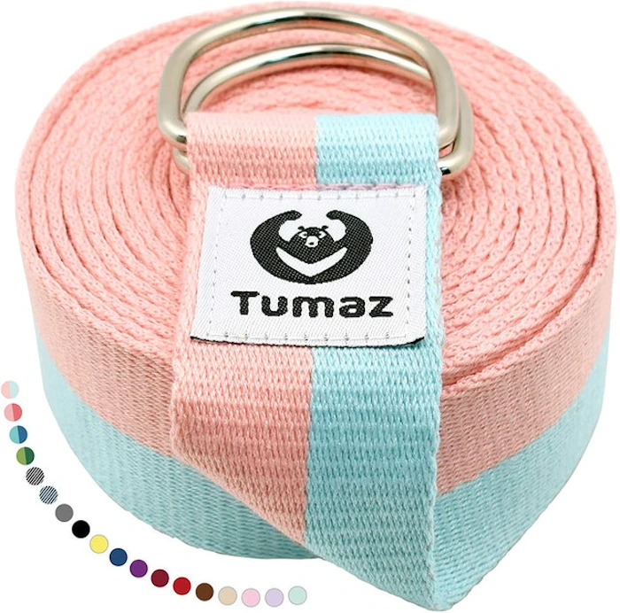 Tumaz Adjustable D-Ring Buckle Yoga Strap Image 1