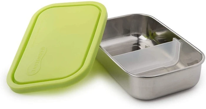 Ukonserve Divided Rectangle Stainless Steel Lunch Container Image 1