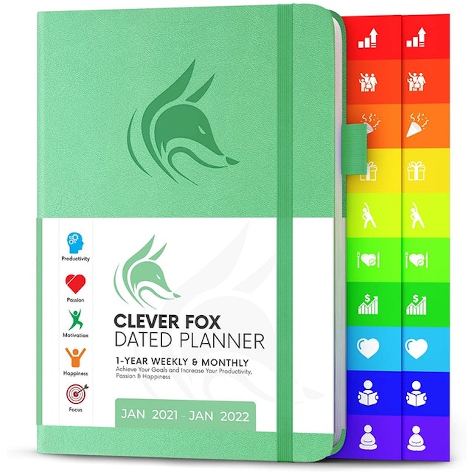 Clever Fox 1-Year Weekly and Monthly Dated Planner Image 1