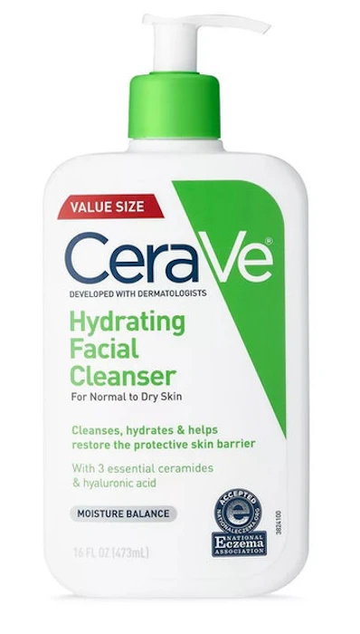 CeraVe Hydrating Facial Cleanser For Normal to Dry Skin Image 1