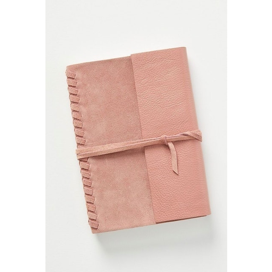 Anthropologie Braided Suede Journal Image 1