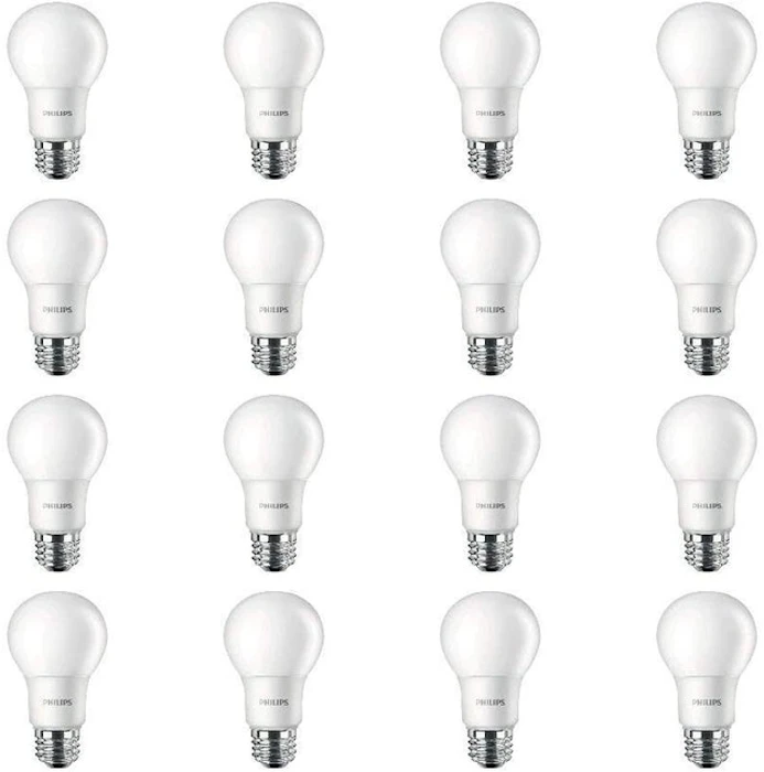 Philips LED Non-Dimmable A19 Frosted Light Bulbs Image 1