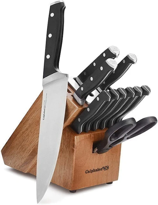 Calphalon Self-Sharpening Cutlery Knife Block Set Image 1