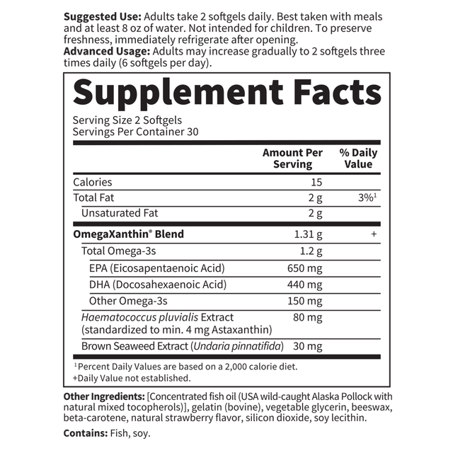 Garden of Life Oceans 3 Beyond Omega-3 with OmegaXanthin Image 2
