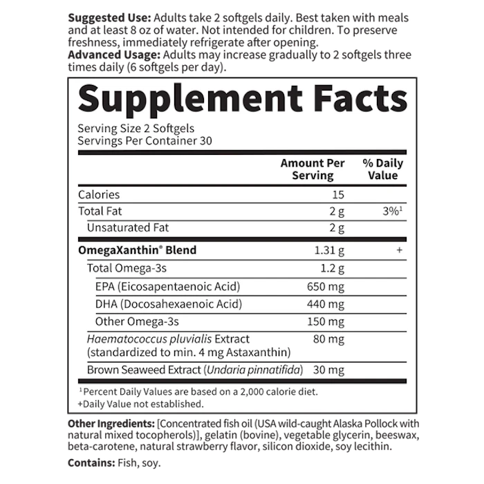 Garden of Life Oceans 3 Beyond Omega-3 with OmegaXanthin Image 2