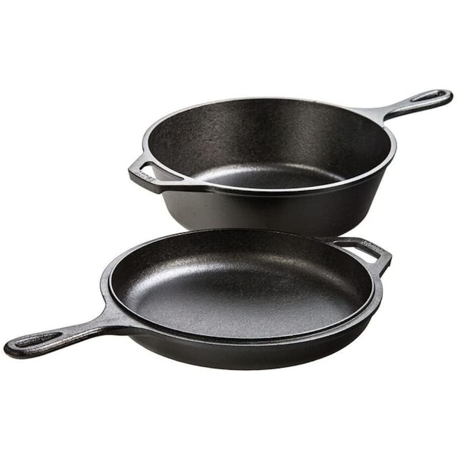 Lodge Pre-Seasoned Cast Iron Combo Cooker Image 1