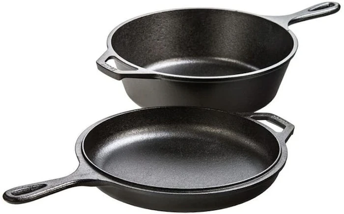 Lodge Pre-Seasoned Cast Iron Combo Cooker Image 1