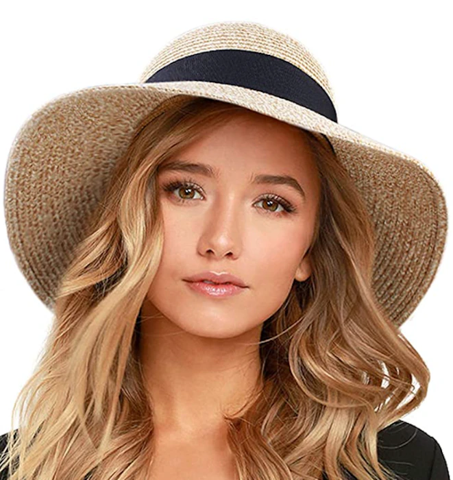 Furtalk Beach Sun Straw Hat Image 1