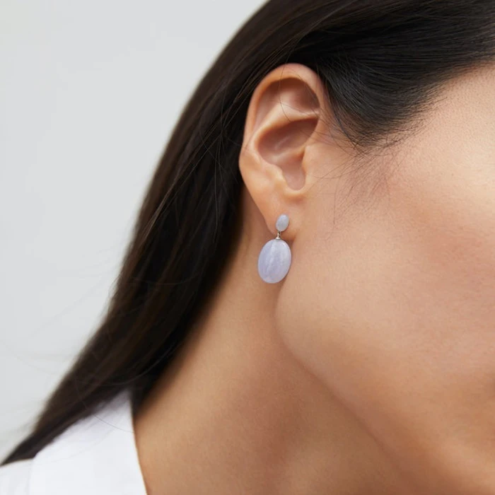 Mejuri Agate Stone Drop Earrings Image 2