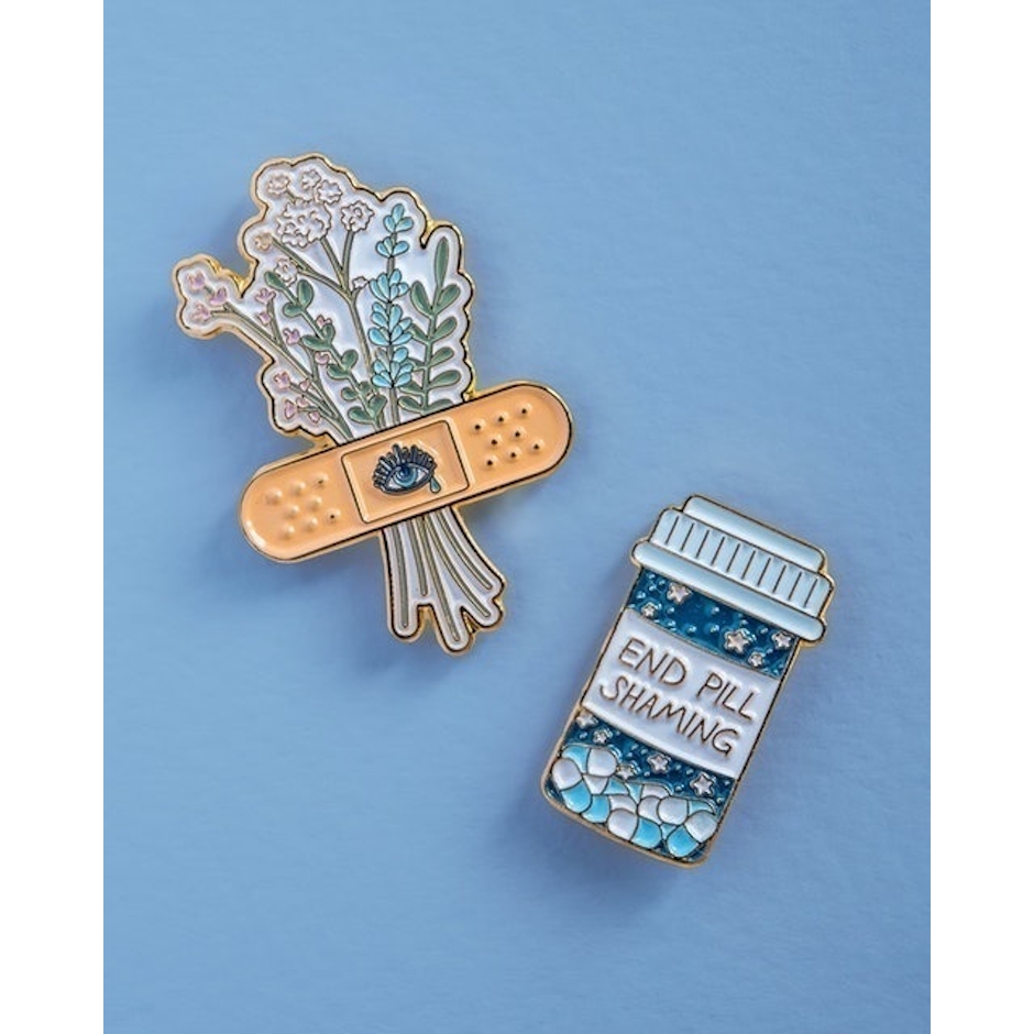 With Chelle Healing Enamel Pin Image 2