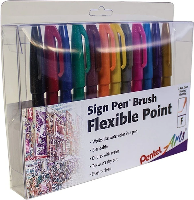 Pentel Arts Sign Pen Touch Image 1