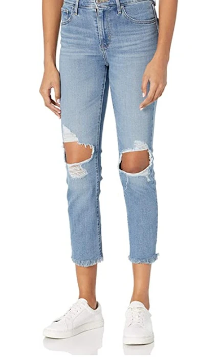 Levi's Women's 724 High Rise Straight Crop Jeans Image 1