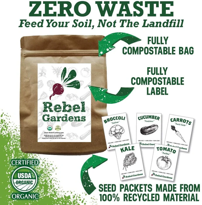 Rebel Gardens Heirloom Vegetable Seeds Image 2