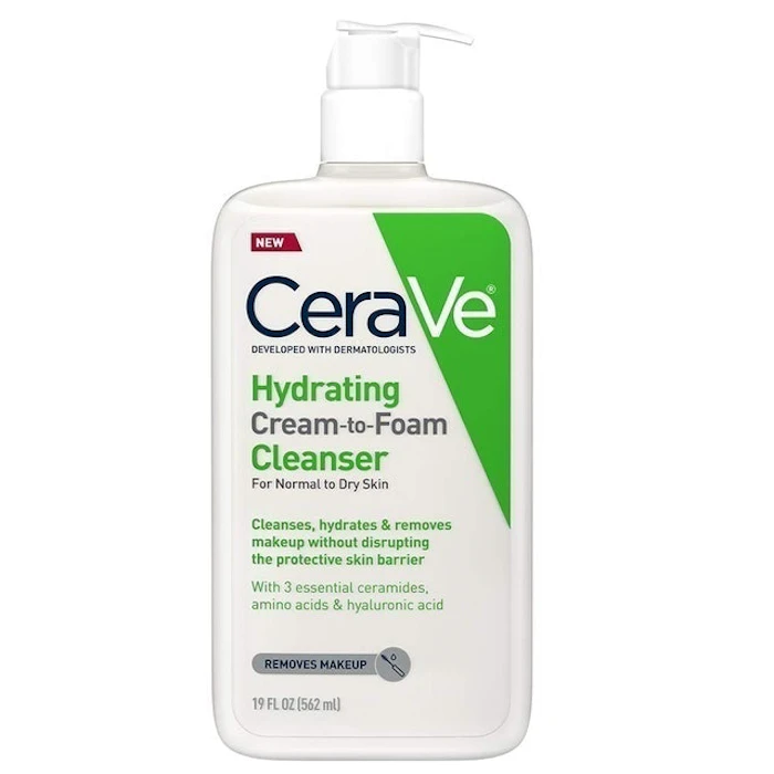 CeraVe Hydrating Cream-to-Foam Cleanser Image 1
