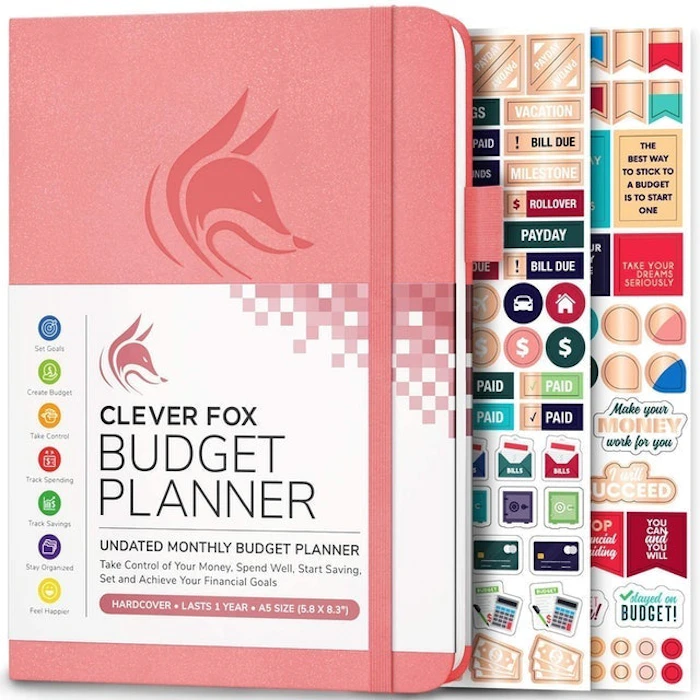 Clever Fox Undated Monthly Budget Planner Image 1