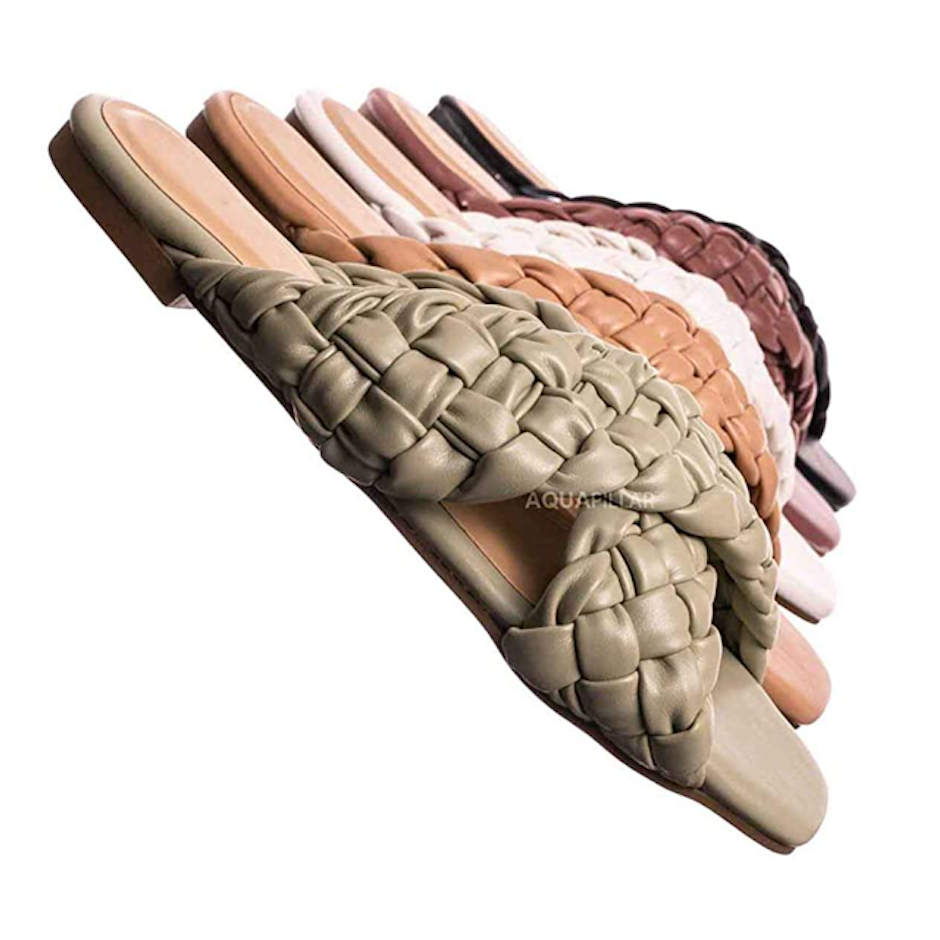 Aquapillar Thick Braided Woven Slides Image 1