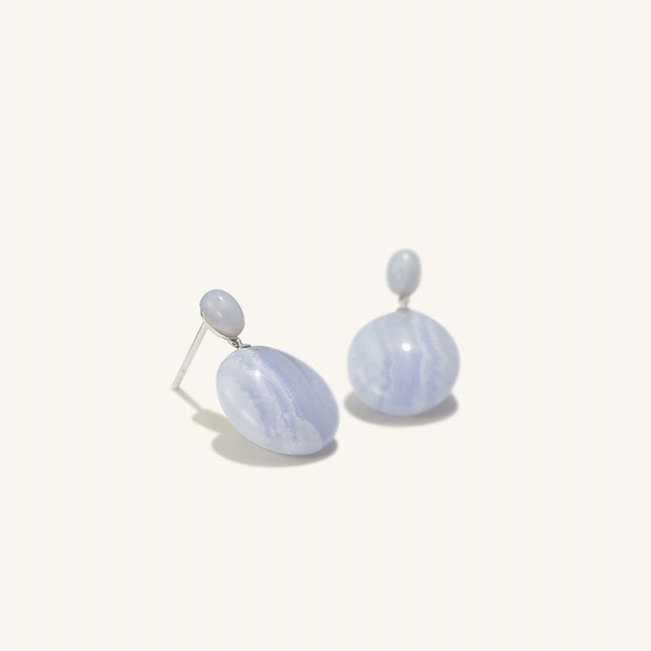 Mejuri Agate Stone Drop Earrings Image 1