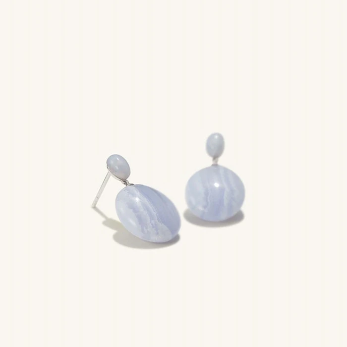 Mejuri Agate Stone Drop Earrings Image 1