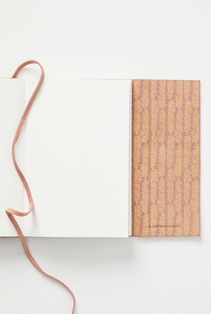 Anthropologie Braided Suede Journal Image 2