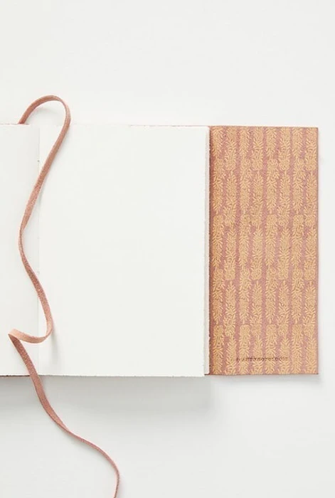 Anthropologie Braided Suede Journal Image 2