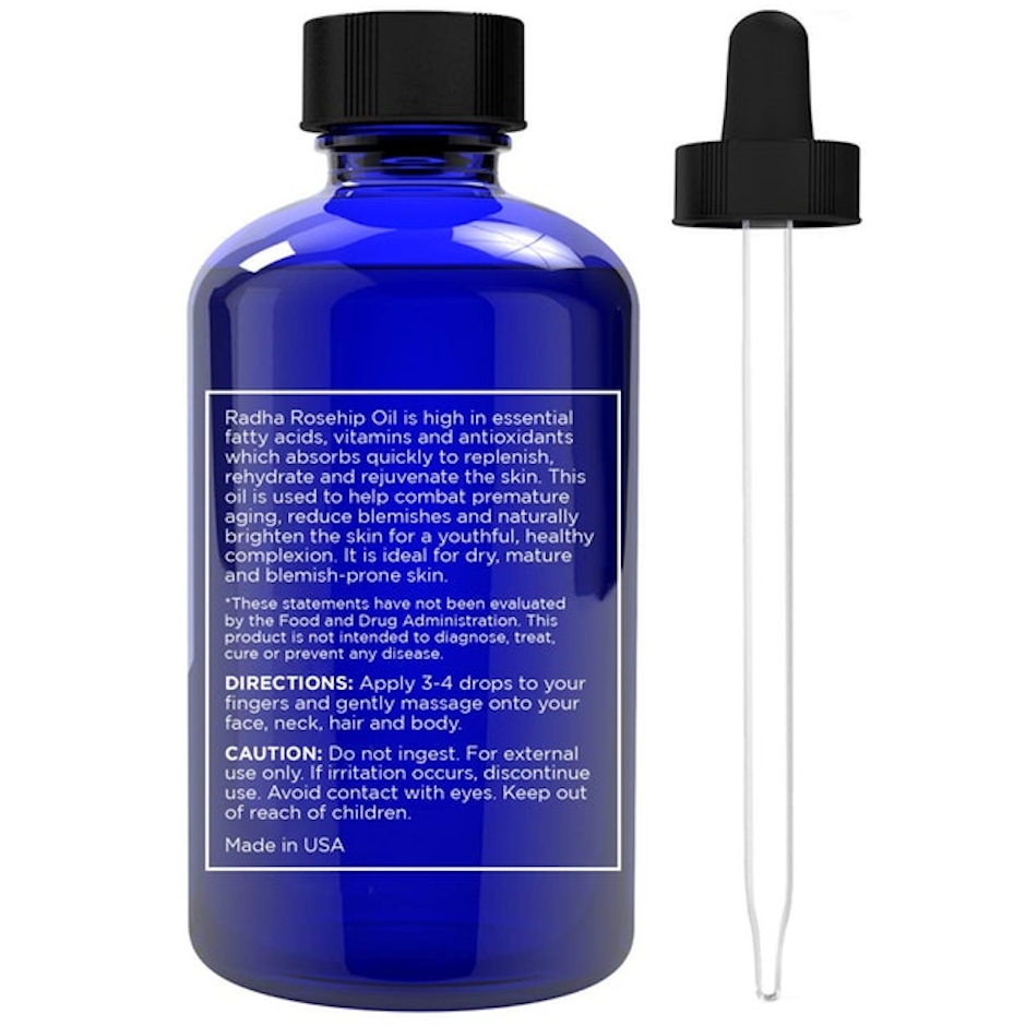 Radha Beauty Organic Cold Pressed Rosehip Oil Image 2