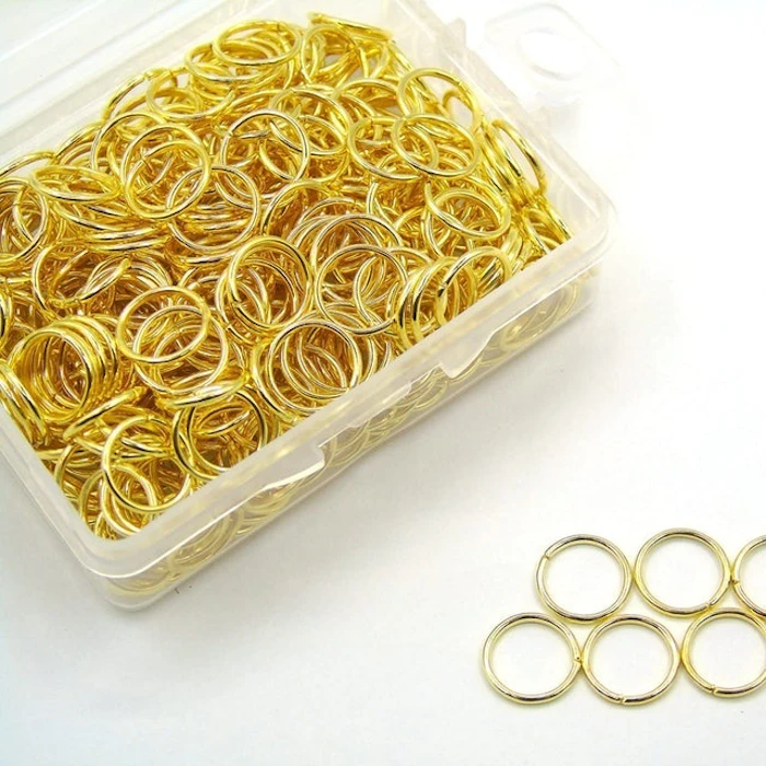 Grosun 10mm Gold Open Jump Rings Image 3